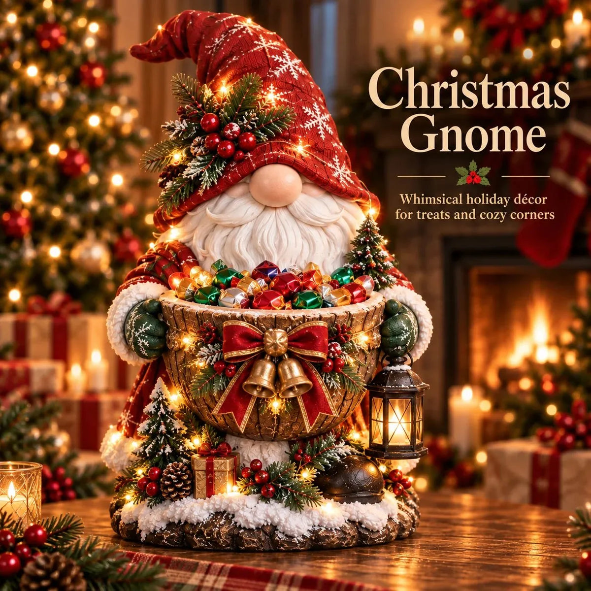 🎅5 Festive Holiday Designs Each$19.99—Lighted Christmas Candy Bowl Collection