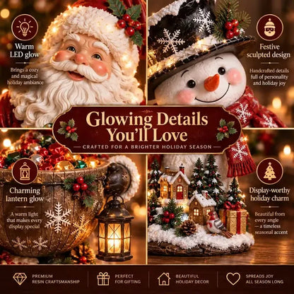🎅5 Festive Holiday Designs Each$19.99—Lighted Christmas Candy Bowl Collection