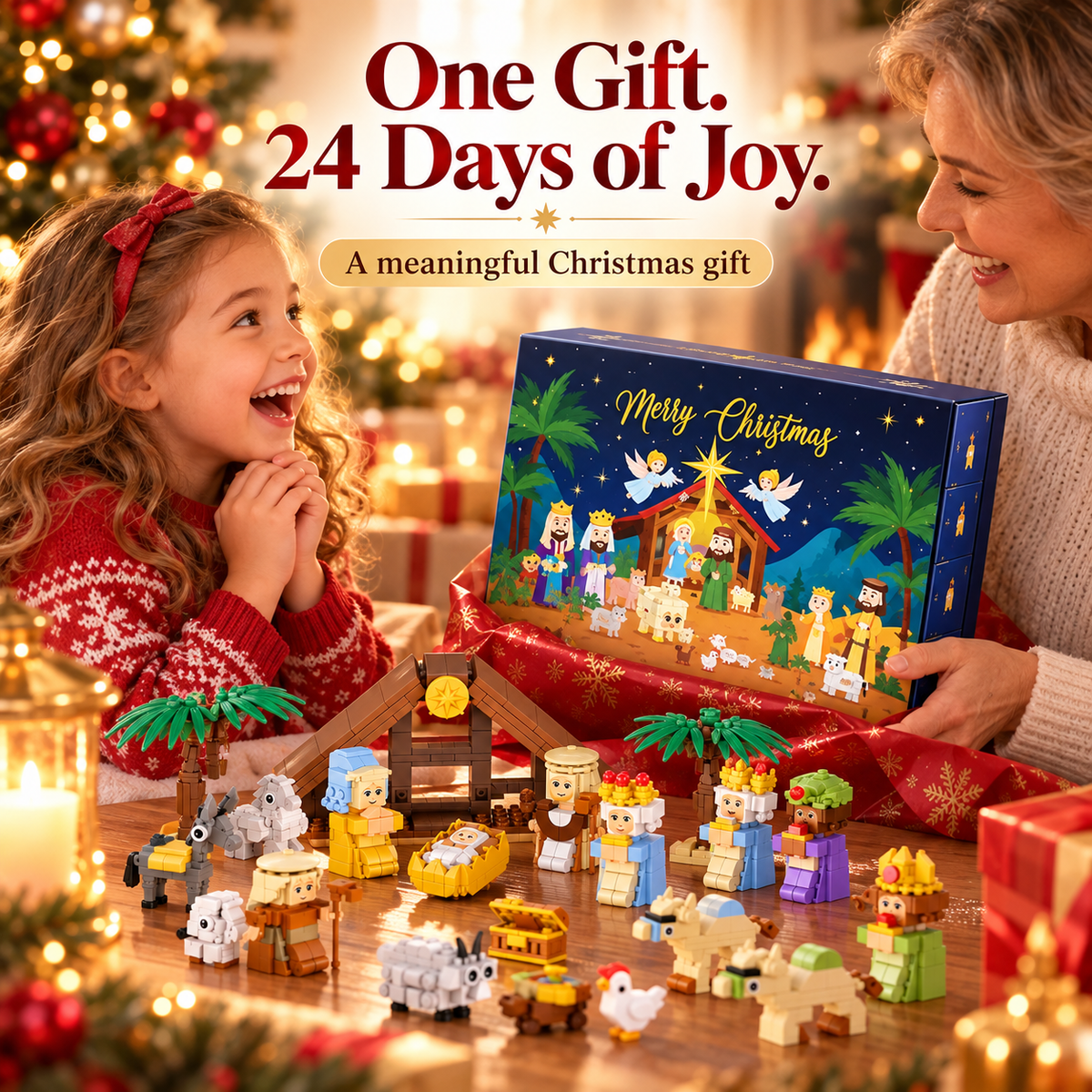 Sarvelune Nativity Advent Calendar as a meaningful Christmas gift
