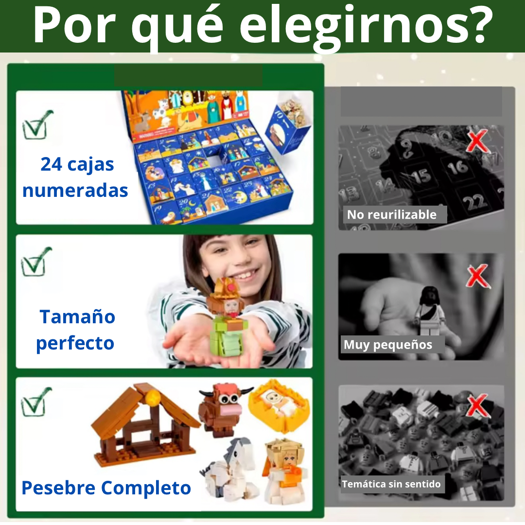 Portal de Belén en piezas!